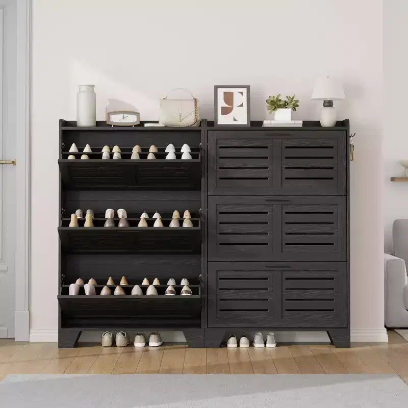 Meuble à chaussures autoportant, petite étagère de rangement pour entrée