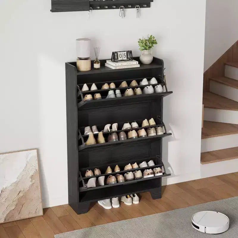 Meuble à chaussures autoportant, petite étagère de rangement pour entrée