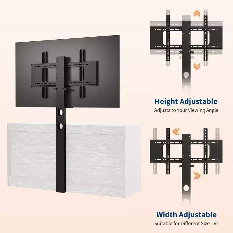 Coiffeuse et meuble TV - fixés au mur