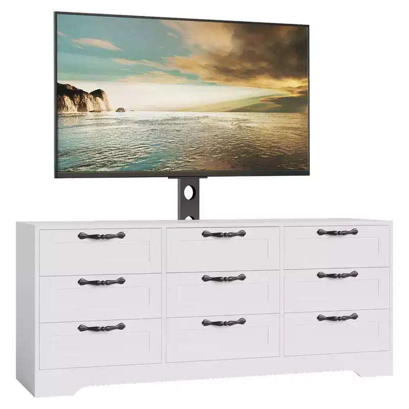 Coiffeuse et meuble TV - fixés au mur