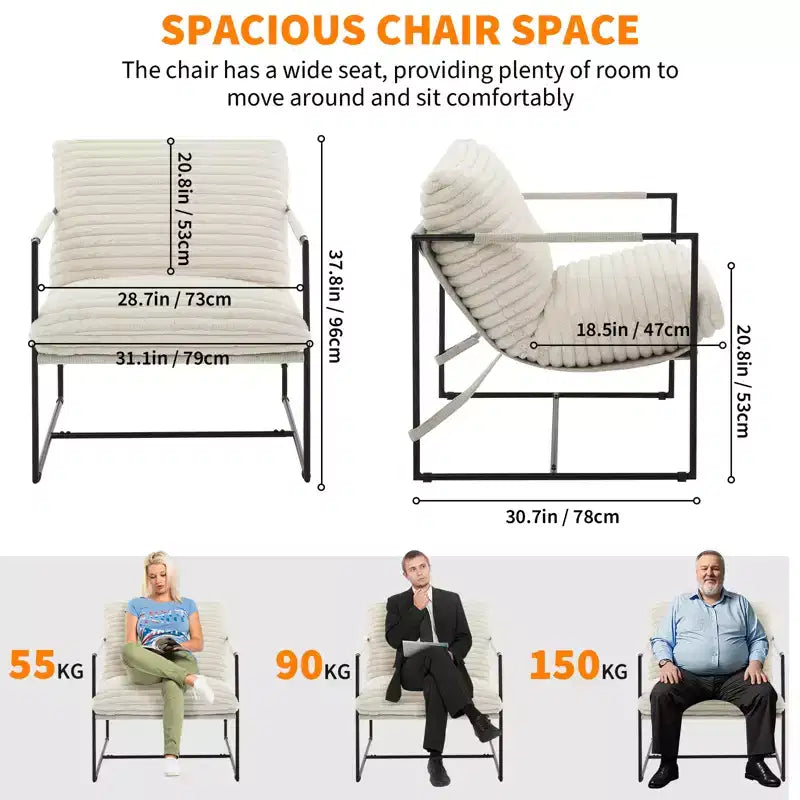 Chaise longue capitonnée