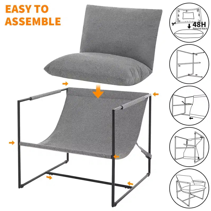 Chaise longue capitonnée