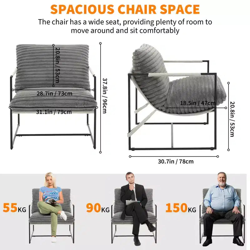 Chaise longue capitonnée