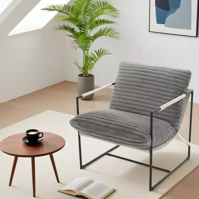 Chaise longue capitonnée