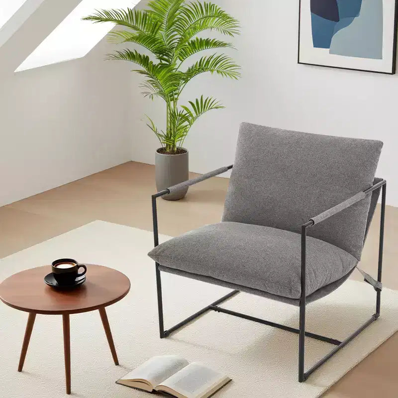 Chaise longue capitonnée