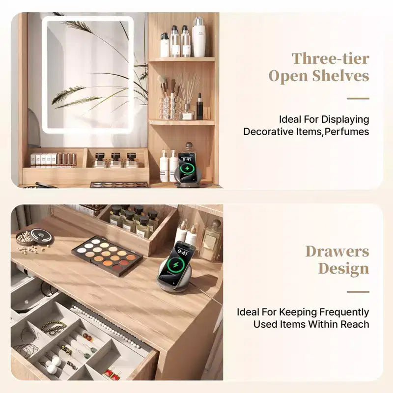Coiffeuse en bois moderne