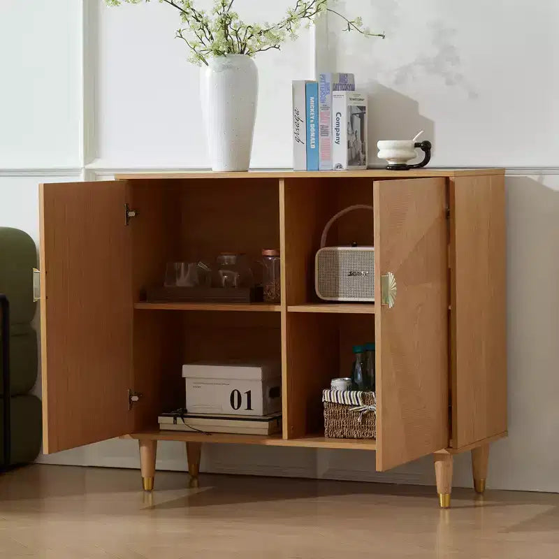 Meuble d'appoint de rangement rétro en bois