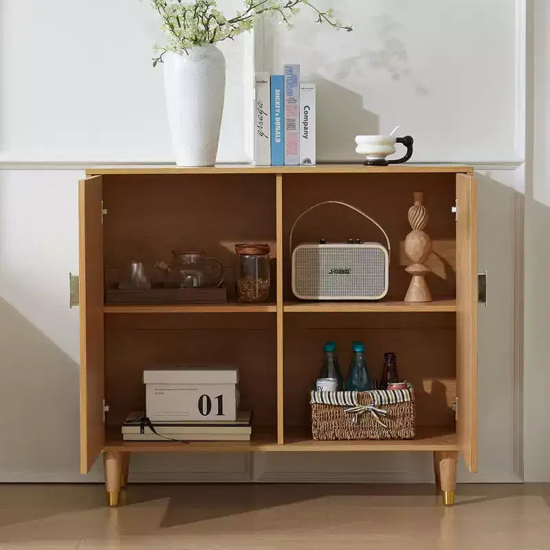 Meuble d'appoint de rangement rétro en bois