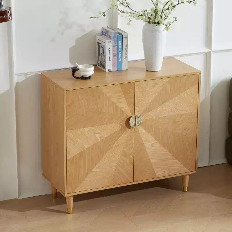 Meuble d'appoint de rangement rétro en bois