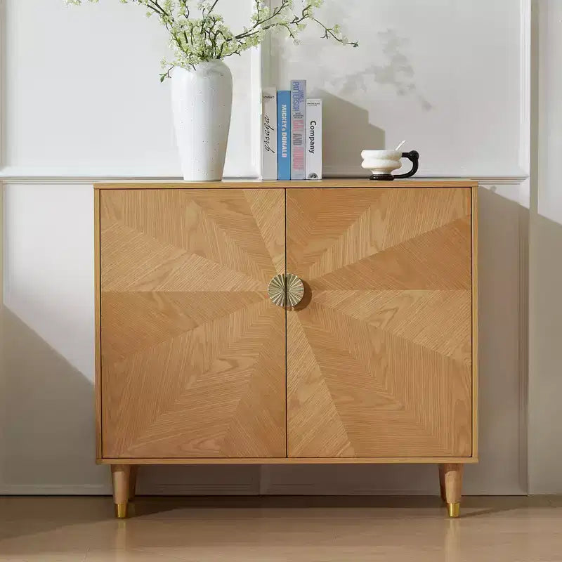 Meuble d'appoint de rangement rétro en bois