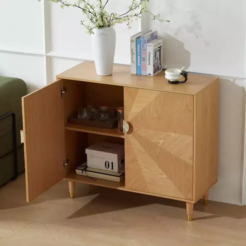 Meuble d'appoint de rangement rétro en bois