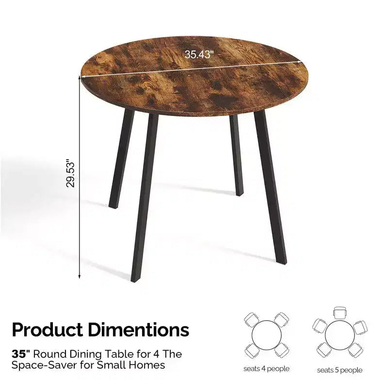 Table à manger ronde moderne