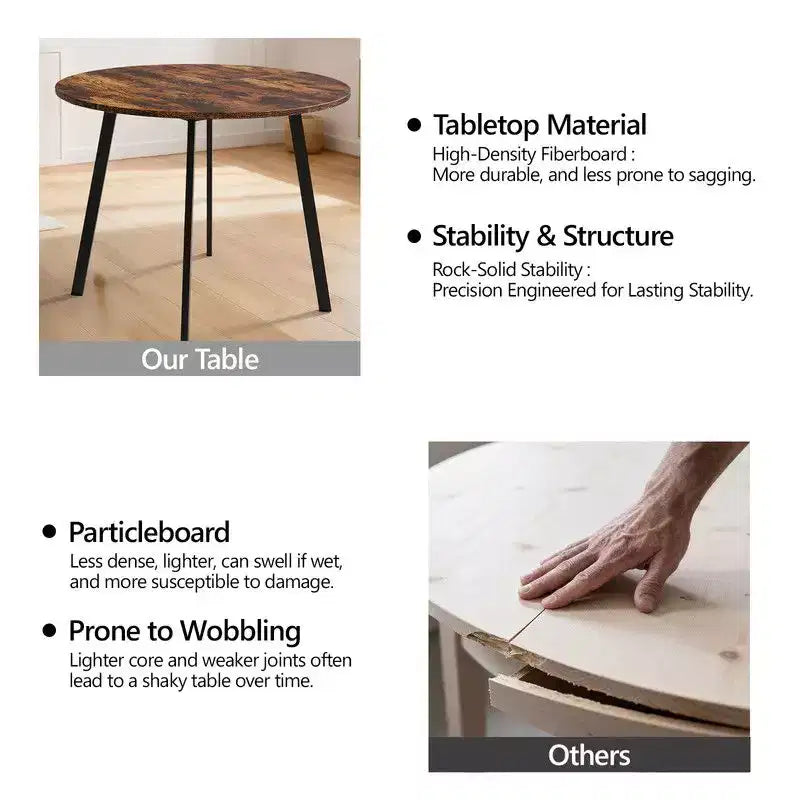 Table à manger ronde moderne