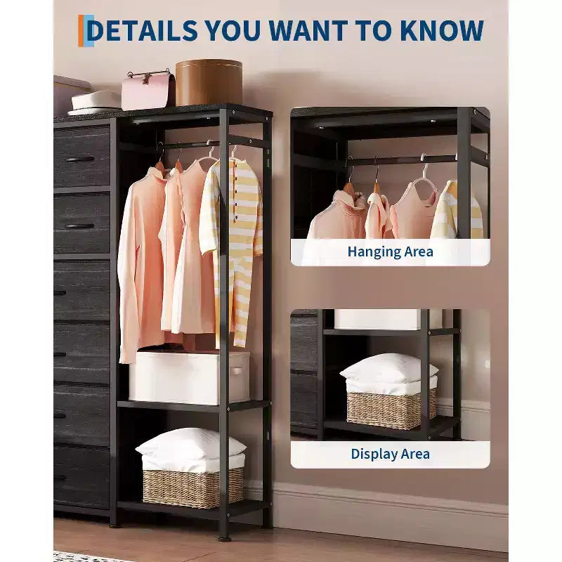 Armoire de rangement haute autoportante