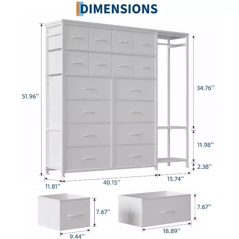 Armoire de rangement haute autoportante