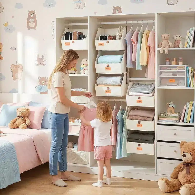 Étagère de rangement suspendue pour garde-robe en tissu non tissé