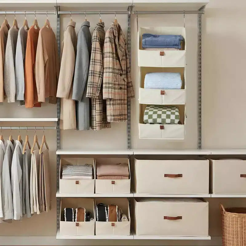 Étagère de rangement suspendue pour garde-robe en tissu non tissé