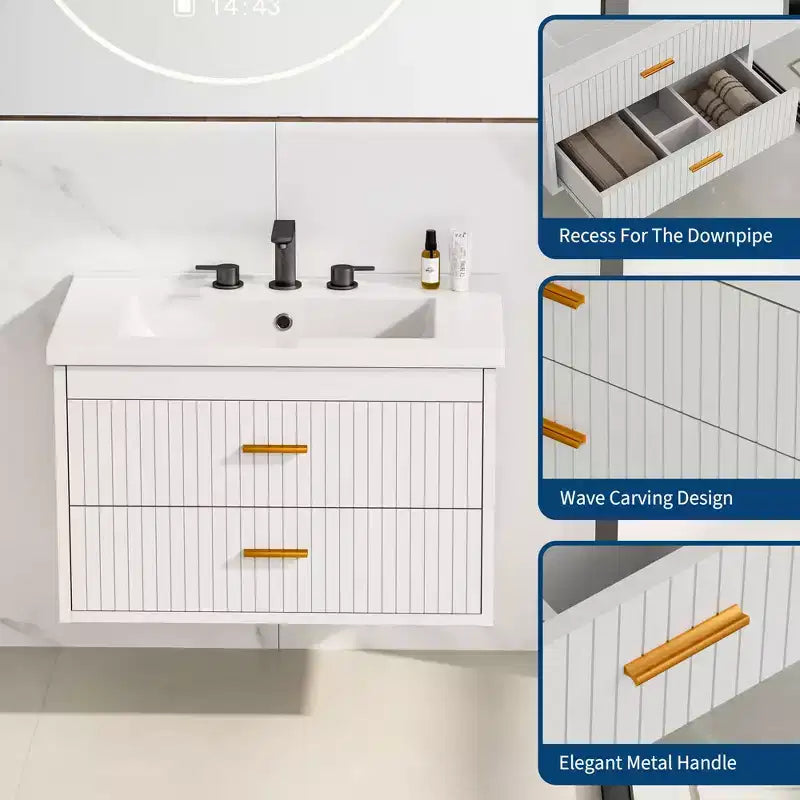 Meuble-lavabo suspendu