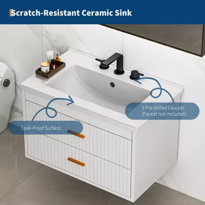 Meuble-lavabo suspendu