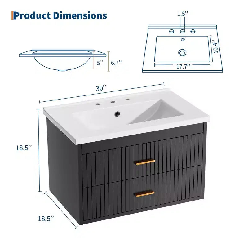 Meuble-lavabo suspendu