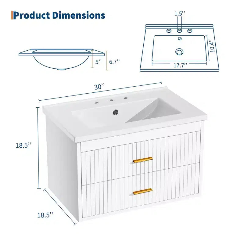 Meuble-lavabo suspendu