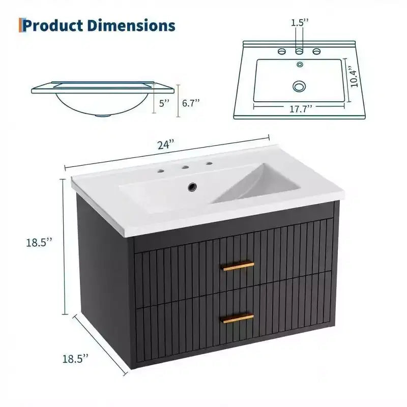 Meuble-lavabo suspendu