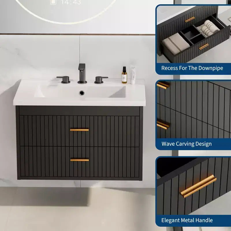 Meuble-lavabo suspendu