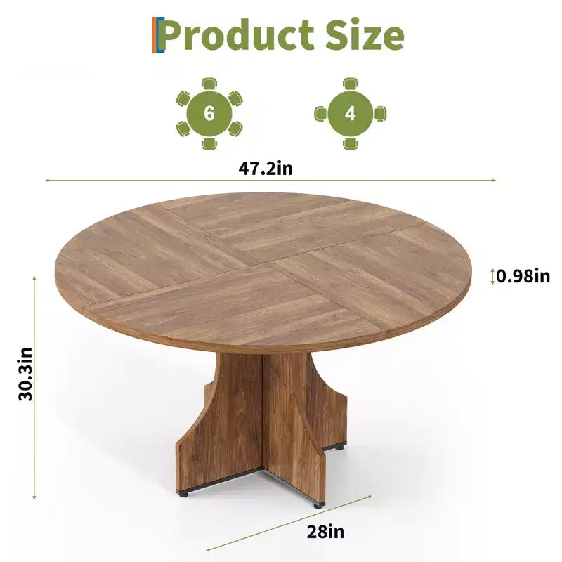 Les tables à manger rondes sont parfaites pour les petits appartements et les coins repas.