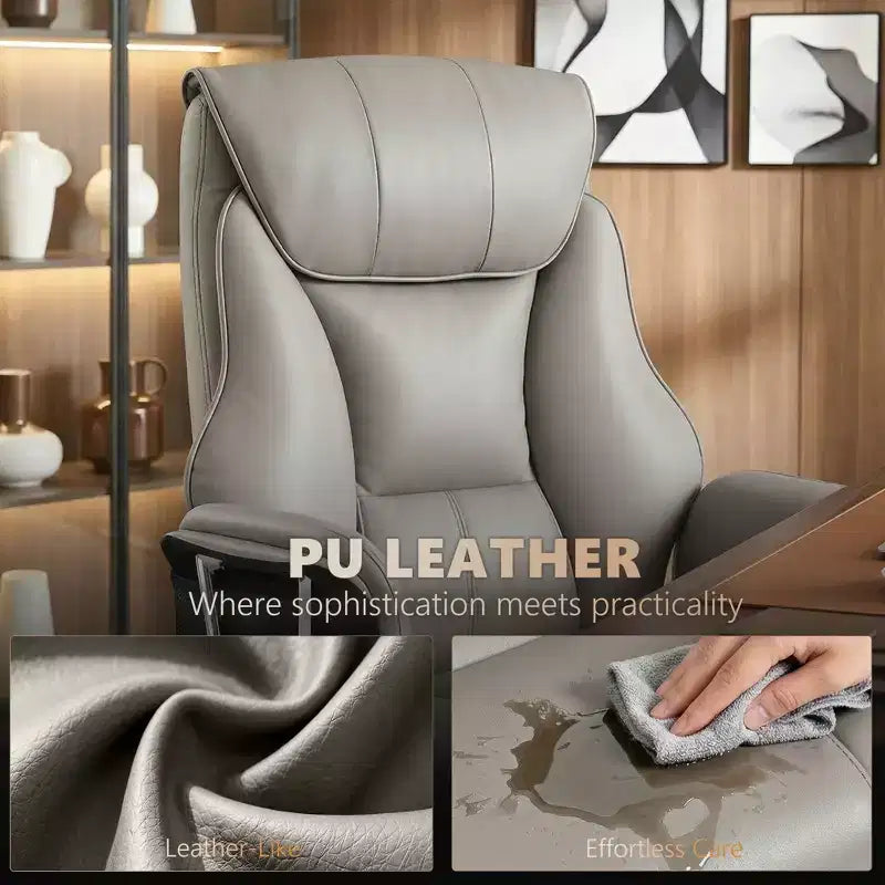 Chaise de bureau massante avec roulettes pivotantes