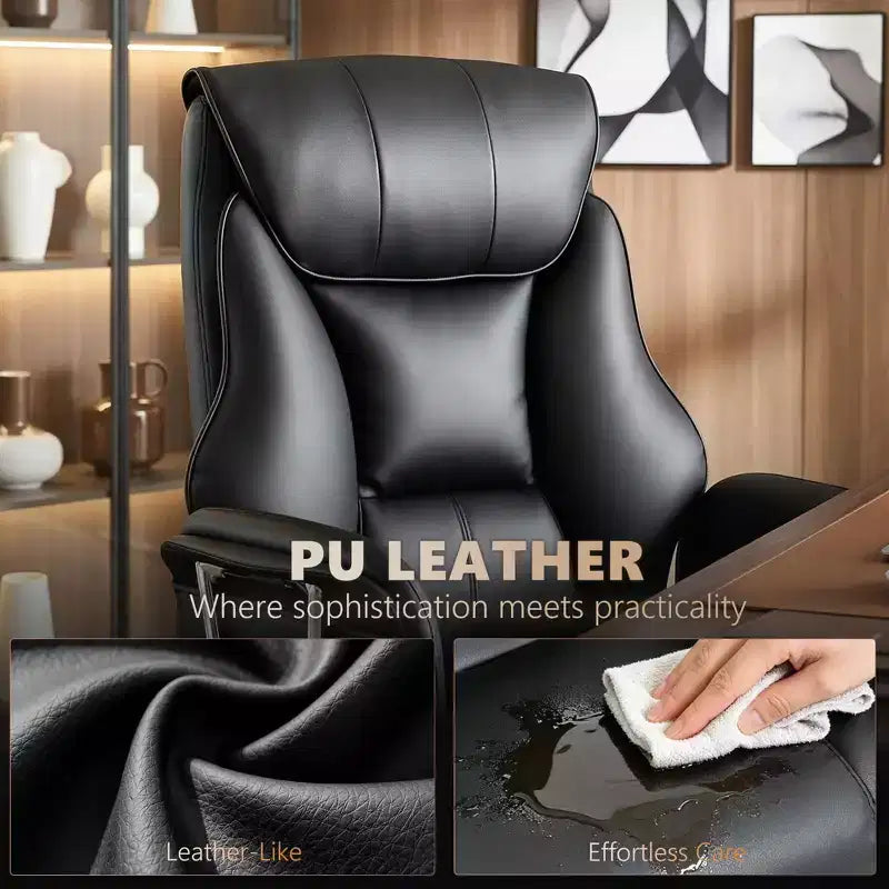 Chaise de bureau massante avec roulettes pivotantes