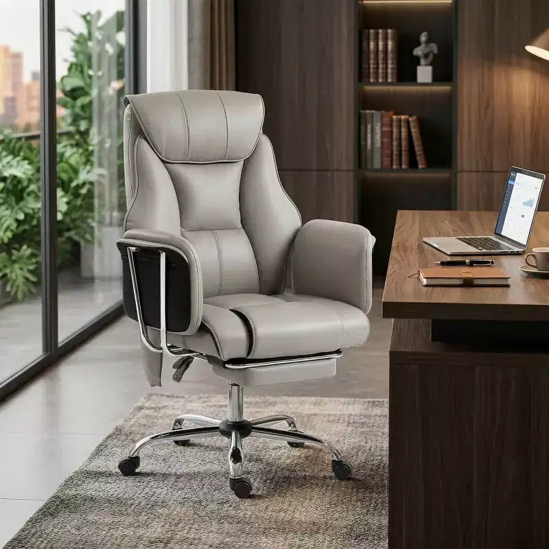 Chaise de bureau massante avec roulettes pivotantes